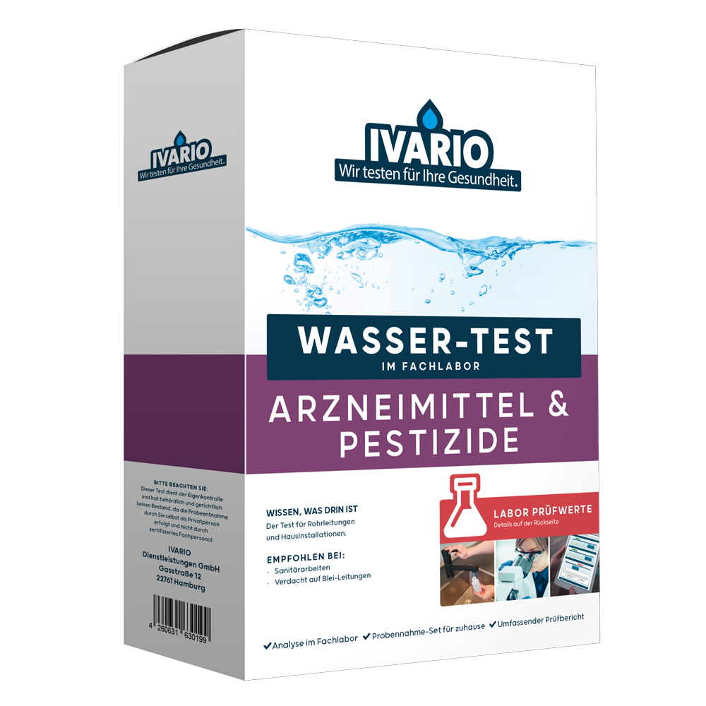 IVARIO Wassertest für Arzneimittel und Pestizide bequem online bestellen